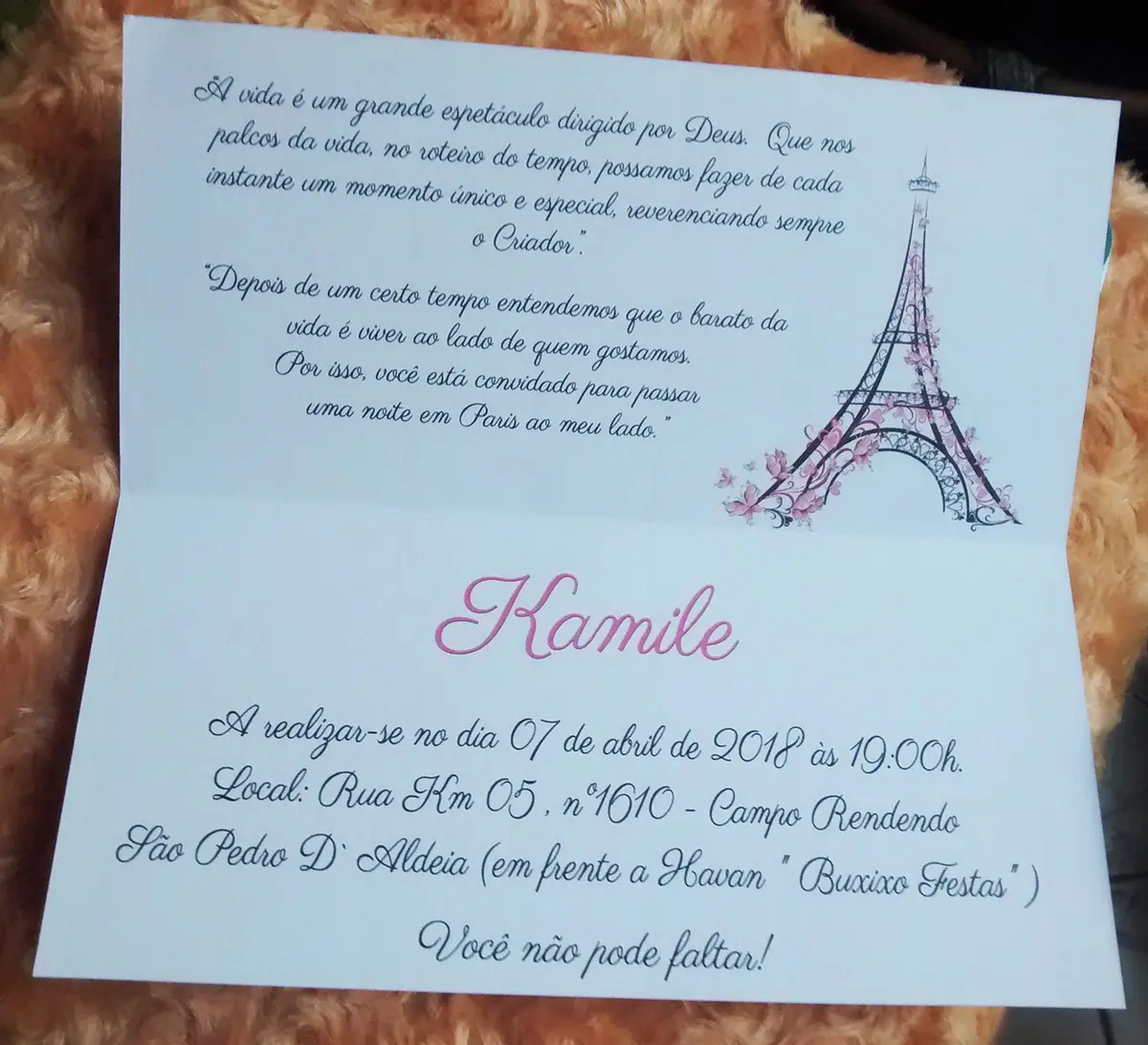 Convite Paris